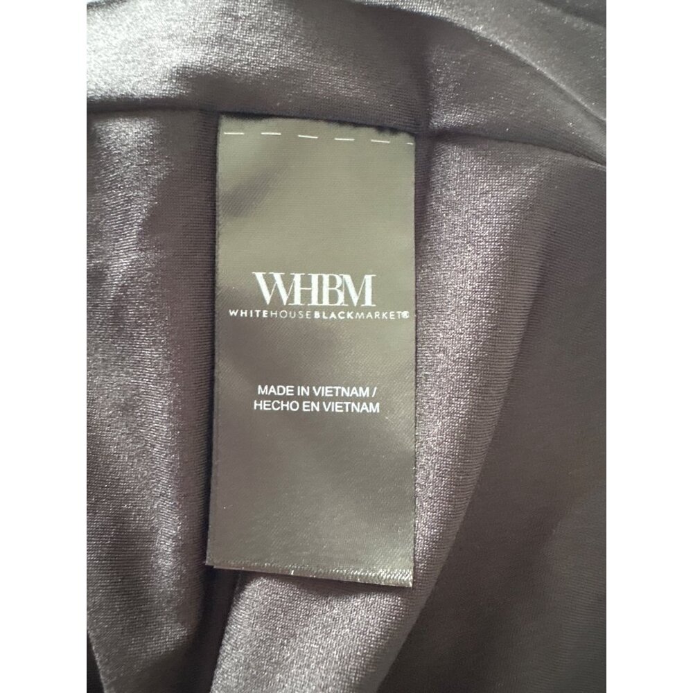White House Black Market NWT $160 Women's Sunburst Front Twist Midi Dress, LP - Picture 13 of 14